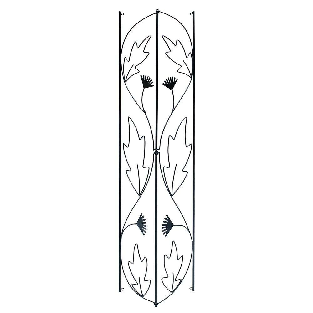 Achla Designs 92 in. H Black Powder Coat Traditional Downspout Decorative Garden Trellis 7 Achla Designs 92 in. H Black Powder Coat Traditional Downspout Decorative Garden Trellis - Image 5
