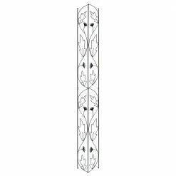 Achla Designs 92 in. H Black Powder Coat Traditional Downspout Decorative Garden Trellis