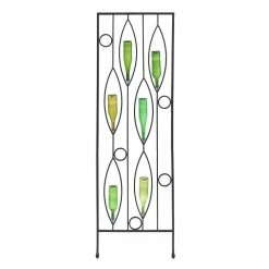 Achla Designs Vinifera Bottle Decorative Garden Trellis, 79.75 in. Tall Black Powder Coat Finish -Achla Designs Shop blacks achla designs garden trellises ft 48 4f 1000