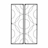 Achla Designs Traditional Corona Decorative Garden Trellis of 2-Pieces, 42 in. Tall Black Powder Coat Finish -Achla Designs Shop blacks achla designs garden trellises ft 55 64 1000