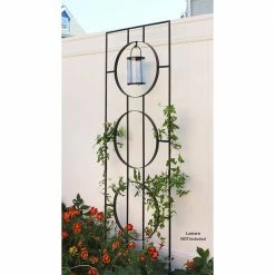 Achla Designs Modern Samsara Decorative Garden Trellis, 79.75 in. Tall Black Powder Coat Finish 9 Achla Designs Modern Samsara Decorative Garden Trellis, 79.75 in. Tall Black Powder Coat Finish -Achla Designs Shop blacks achla designs garden trellises ft 58 1f 1000