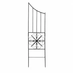 Achla Designs Set of 2 Side Panels for Aldrich Trellis, 63 in. Tall Graphite Powder Coat Finish -Achla Designs Shop blacks achla designs garden trellises vft 22s 4f 1000
