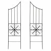 Achla Designs Set of 2 Side Panels for Aldrich Trellis, 63 in. Tall Graphite Powder Coat Finish -Achla Designs Shop blacks achla designs garden trellises vft 22s 64 1000