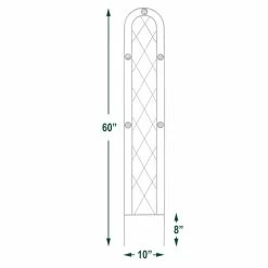Arcadia Garden Products Emerald 60 in. x 10 in. Metal Trellis 9 Arcadia Garden Products Emerald 60 in. x 10 in. Metal Trellis -Achla Designs Shop blacks arcadia garden products garden trellises tr02 1f 1000