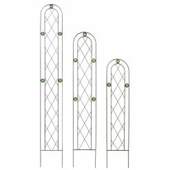 Arcadia Garden Products Emerald 60 in. x 10 in. Metal Trellis 8 Arcadia Garden Products Emerald 60 in. x 10 in. Metal Trellis -Achla Designs Shop blacks arcadia garden products garden trellises tr02 4f 1000