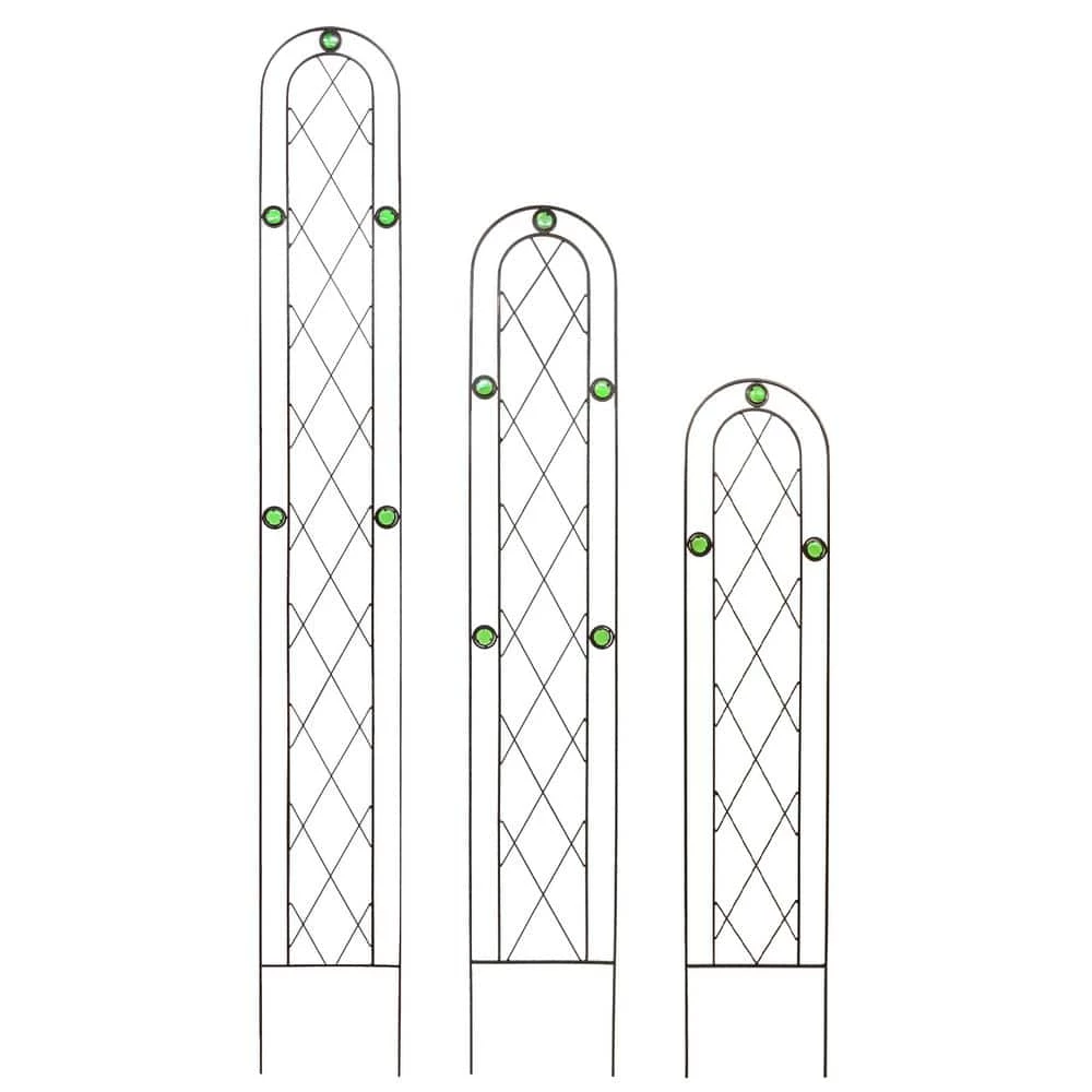 Arcadia Garden Products Emerald 60 in. x 10 in. Metal Trellis 5 Arcadia Garden Products Emerald 60 in. x 10 in. Metal Trellis - Image 3
