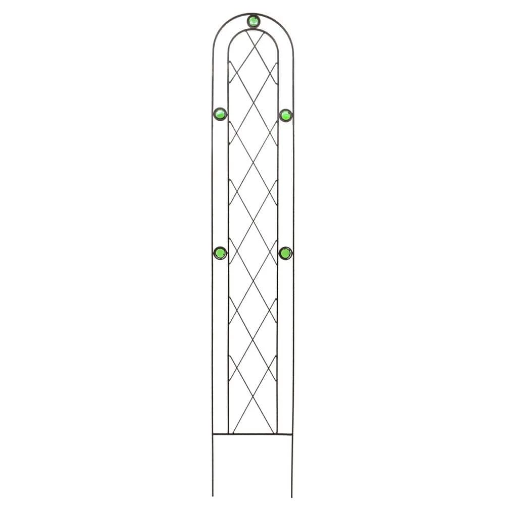 Arcadia Garden Products Emerald 60 in. x 10 in. Metal Trellis 3 Arcadia Garden Products Emerald 60 in. x 10 in. Metal Trellis