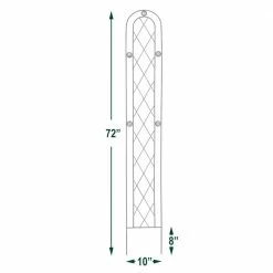 Arcadia Garden Products Emerald 72 in. x 10 in. Metal Trellis 9 Arcadia Garden Products Emerald 72 in. x 10 in. Metal Trellis -Achla Designs Shop blacks arcadia garden products garden trellises tr03 1f 1000