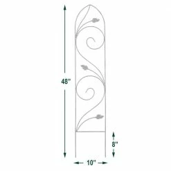 Arcadia Garden Products Autumn Leaf 48 in. x 10 in. Metal Trellis -Achla Designs Shop blacks arcadia garden products garden trellises tr04 1f 1000