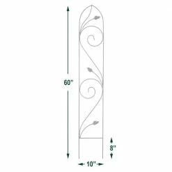 Arcadia Garden Products Autumn Leaf 60 in. x 10 in. Metal Trellis -Achla Designs Shop blacks arcadia garden products garden trellises tr05 1f 1000