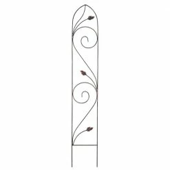 Arcadia Garden Products Autumn Leaf 60 in. x 10 in. Metal Trellis