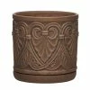 Southern Patio Roman 12 in. x 12 in. Brown Ceramic Indoor Pot 1 Southern Patio Roman 12 in. x 12 in. Brown Ceramic Indoor Pot -Achla Designs Shop brown southern patio plant pots crm 081548 64 1000