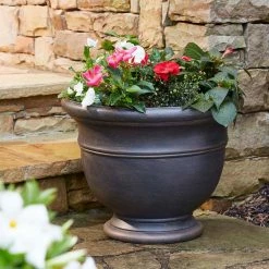 Southern Patio Jean Pierre Large 19 in. x 14.5 in. Brownstone Resin Composite Planter 17 Southern Patio Jean Pierre Large 19 in. x 14.5 in. Brownstone Resin Composite Planter -Achla Designs Shop brownstone southern patio plant pots cmx 054726 77 1000