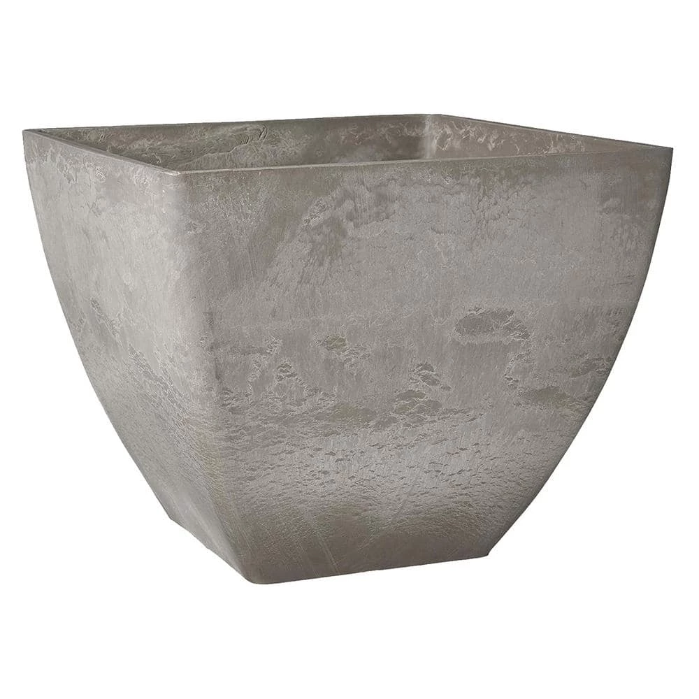Arcadia Garden Products Simplicity Square 16 in. x 16 in. x 13 in. Cement PSW Pot 3 Arcadia Garden Products Simplicity Square 16 in. x 16 in. x 13 in. Cement PSW Pot