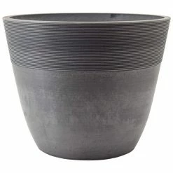 Arcadia Garden Products Etched 12 in. x 9.75 in. Cement Composite PSW Pot -Achla Designs Shop cement arcadia garden products plant pots fm30ct c3 1000