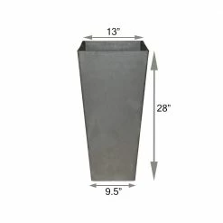 Arcadia Garden Products Contempo Tall Square 13 in. x 13 in. x 28 in. Cement PSW Pot -Achla Designs Shop cement arcadia garden products plant pots fs32ct 1f 1000