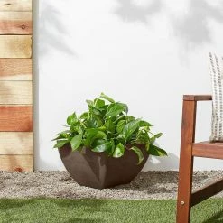 Arcadia Garden Products Simplicity Square 12 in. x 12 in. x 6 in. Chocolate PSW Pot -Achla Designs Shop chocolate arcadia garden products plant pots fbd30c 44 1000