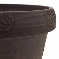 Arcadia Garden Products Dragonfly 12-1/2 in. x 10 in. Chocolate PSW Pot -Achla Designs Shop chocolate arcadia garden products plant pots of33c 4f 1000