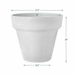 Arcadia Garden Products Traditional 21-1/2 in. x 20 in. Chocolate PSW Pot -Achla Designs Shop chocolate arcadia garden products plant pots ot55c 1f 1000