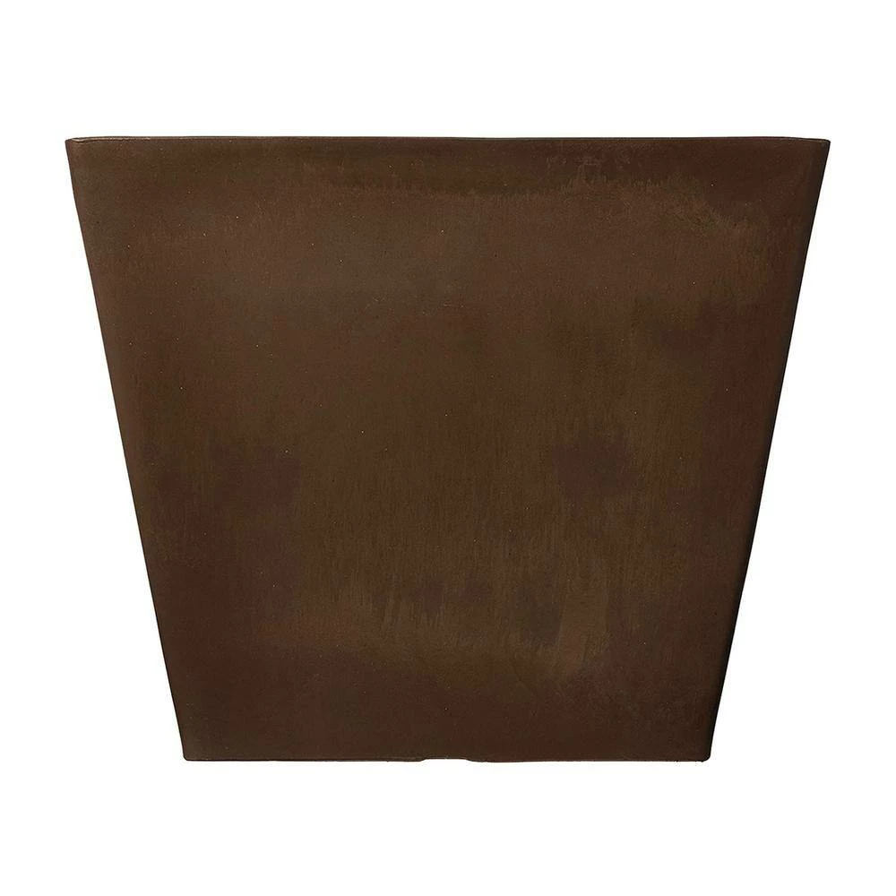 Arcadia Garden Products Simplicity Square 12 in. x 10 in. Chocolate PSW Pot 4 Arcadia Garden Products Simplicity Square 12 in. x 10 in. Chocolate PSW Pot - Image 2