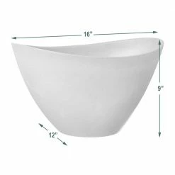 Arcadia Garden Products Swoop 16 in. x 12 in. x 9 in. Chocolate PSW Pot -Achla Designs Shop chocolate arcadia garden products plant pots yb41c 44 1000