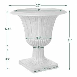 Arcadia Garden Products Worthington 20 in. x 21 in. Chocolate PSW Urn -Achla Designs Shop chocolate arcadia garden products urn planters g50c 44 1000