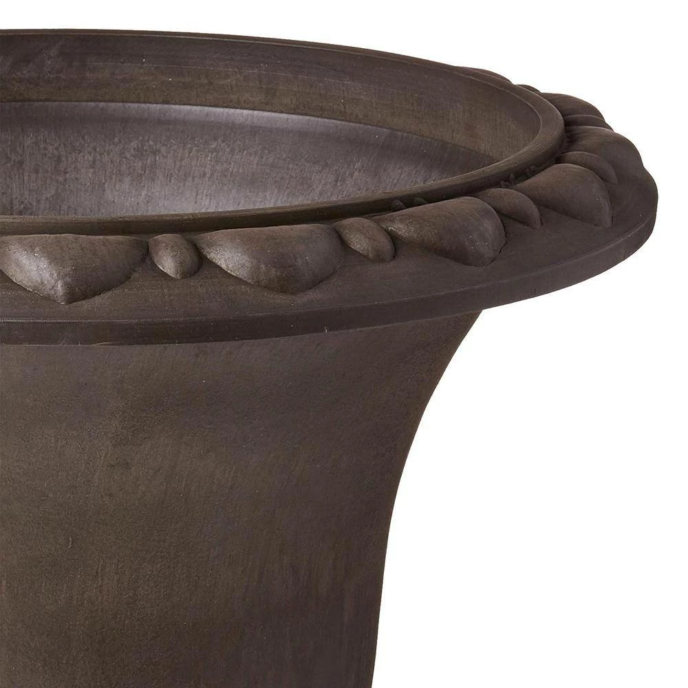 Arcadia Garden Products Pennington 20 in. x 18 in. Chocolate PSW Urn 5 Arcadia Garden Products Pennington 20 in. x 18 in. Chocolate PSW Urn - Image 3