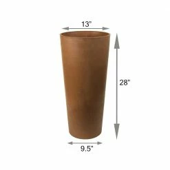 Arcadia Garden Products Contempo Tall Round 13 in. x 28 in. Chocolate Marble PSW Planter -Achla Designs Shop chocolate marble arcadia garden products plant pots s32cm 1f 1000