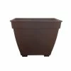Southern Patio Newbury 14.88 in. x 11 in. Cocoa Resin Deck Box Planter 1 Southern Patio Newbury 14.88 in. x 11 in. Cocoa Resin Deck Box Planter -Achla Designs Shop cocoa southern patio plant pots nq1510co 64 1000