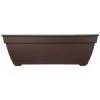 Southern Patio Newbury 27" Dia. Cocoa Plastic Deck Box Planter -Achla Designs Shop cocoa southern patio plant pots nq2710co 64 1000