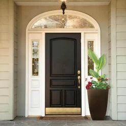 Southern Patio Newland 11.89 in. x 20.75 in. Coffee High-Density Resin Square Tall Outdoor Planter -Achla Designs Shop coffee southern patio plant pots hdr 029892 e1 1000