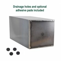 Arcadia Garden Products Contempo 13 in. x 28 in. Corten Steel Square Planter -Achla Designs Shop copper arcadia garden products plant pots ct06 4f 1000