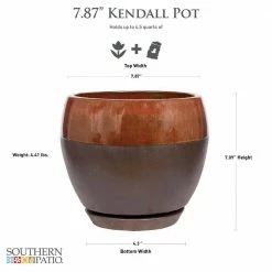 Southern Patio Kendall 7.87 in. x 7.09 in. Copper Ceramic Indoor Egg Planter (2-Pack) 18 Southern Patio Kendall 7.87 in. x 7.09 in. Copper Ceramic Indoor Egg Planter (2-Pack) -Achla Designs Shop copper southern patio plant pots crm 031123p2 40 1000