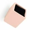 Arcadia Garden Products Cube 3-1/2 in. x 4 in. Coral Ceramic Wall Planter -Achla Designs Shop coral matte arcadia garden products wall planters wp11cl 64 1000