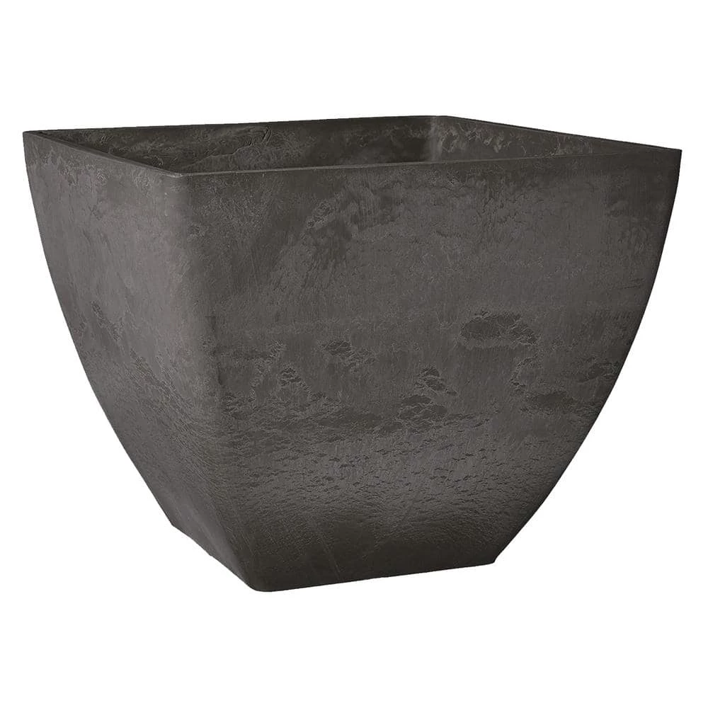 Arcadia Garden Products Simplicity Square 16 in. x 16 in. x 13 in. Dark Charcoal PSW Pot 3 Arcadia Garden Products Simplicity Square 16 in. x 16 in. x 13 in. Dark Charcoal PSW Pot