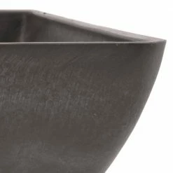 Arcadia Garden Products Simplicity Square 12 in. x 12 in. x 6 in. Dark Charcoal PSW Pot -Achla Designs Shop dark charcoal arcadia garden products plant pots fbd30dc 4f 1000