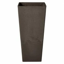 Arcadia Garden Products Contempo Tall Square 13 in. x 13 in. x 28 in. Dark Charcoal PSW Pot -Achla Designs Shop dark charcoal arcadia garden products plant pots fs32dc c3 1000