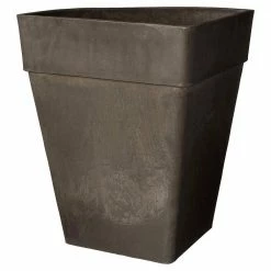 Arcadia Garden Products Traditional 13-1/2 in. x 17-1/2 in. Dark Charcoal PSW Corner Pot -Achla Designs Shop dark charcoal arcadia garden products plant pots ha45dc 4f 1000
