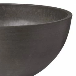 Arcadia Garden Products Simplicity Bowl 16 in. x 8 in. Dark Charcoal PSW Pot -Achla Designs Shop dark charcoal arcadia garden products plant pots k40dc 4f 1000