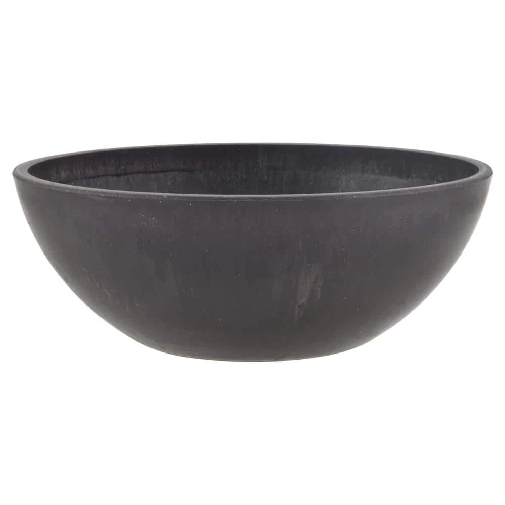 Arcadia Garden Products Garden Bowl 8 in. x 3 in. Dark Charcoal PSW Pot 3 Arcadia Garden Products Garden Bowl 8 in. x 3 in. Dark Charcoal PSW Pot