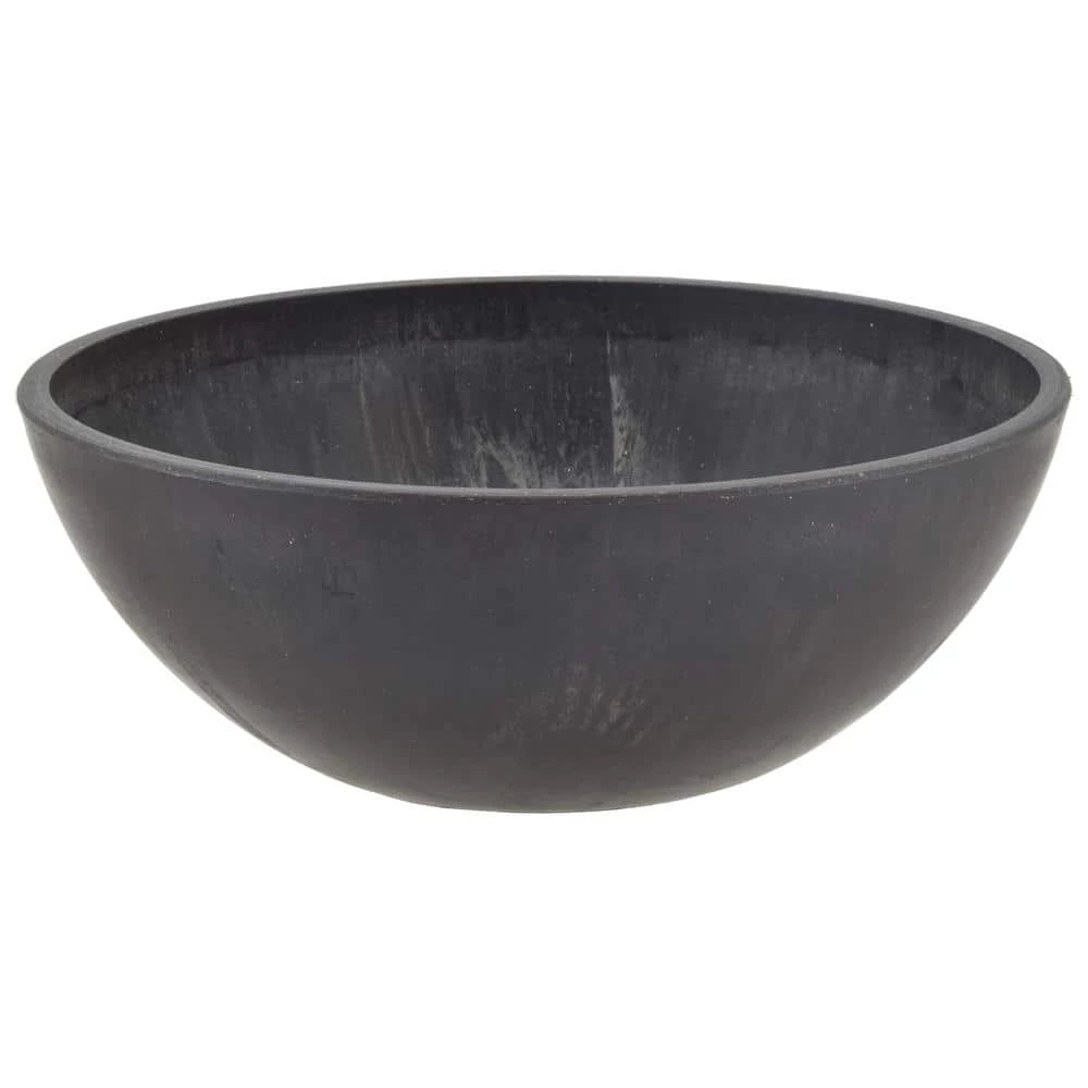 Arcadia Garden Products Garden Bowl 8 in. x 3 in. Dark Charcoal PSW Pot 4 Arcadia Garden Products Garden Bowl 8 in. x 3 in. Dark Charcoal PSW Pot - Image 2