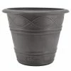 Arcadia Garden Products Western Weave 14-1/2 in. x 11 in. Dark Charcoal Composite PSW Pot -Achla Designs Shop dark charcoal arcadia garden products plant pots me36dc 64 1000