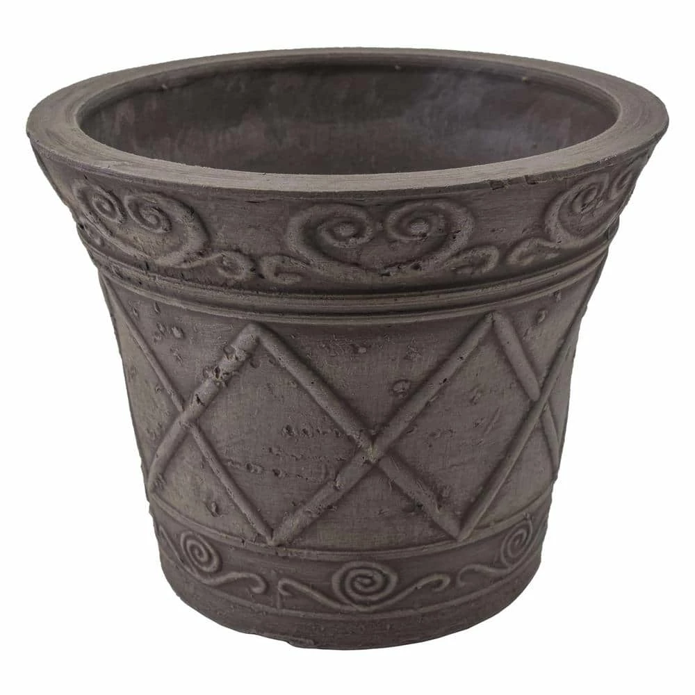 Arcadia Garden Products Scroll Grower 5 in. x 4 in. Dark Charcoal PSW Pot 4 Arcadia Garden Products Scroll Grower 5 in. x 4 in. Dark Charcoal PSW Pot - Image 2