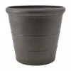 Arcadia Garden Products Basic Drop 11-1/2 in. x 10 in. Dark Charcoal Composite PSW Pot -Achla Designs Shop dark charcoal arcadia garden products plant pots nur28dc 64 1000