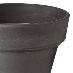 Arcadia Garden Products Traditional 14 in. x 13 in. Dark Charcoal PSW Pot -Achla Designs Shop dark charcoal arcadia garden products plant pots ot35dc 4f 1000