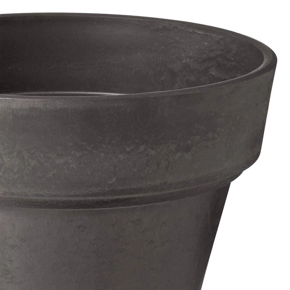 Arcadia Garden Products Traditional 16 in. x 13-1/2 in. Dark Charcoal PSW Pot 6 Arcadia Garden Products Traditional 16 in. x 13-1/2 in. Dark Charcoal PSW Pot - Image 4