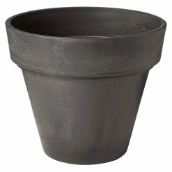 Arcadia Garden Products Traditional 21-1/2 in. x 20 in. Dark Charcoal PSW Pot -Achla Designs Shop dark charcoal arcadia garden products plant pots ot55dc c3 1000