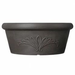 Arcadia Garden Products 12 in. x 5 in. Dark Charcoal PSW Bulb Pan Pot -Achla Designs Shop dark charcoal arcadia garden products plant pots ta30dc c3 1000