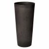 Arcadia Garden Products Contempo Tall Round 13 in. x 28 in. Dark Charcoal Marble PSW Planter -Achla Designs Shop dark charcoal marble arcadia garden products plant pots s32dcm 64 1000