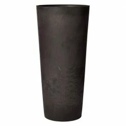 Arcadia Garden Products Contempo Tall Round 13 in. x 28 in. Dark Charcoal Marble PSW Planter -Achla Designs Shop dark charcoal marble arcadia garden products plant pots s32dcm c3 1000